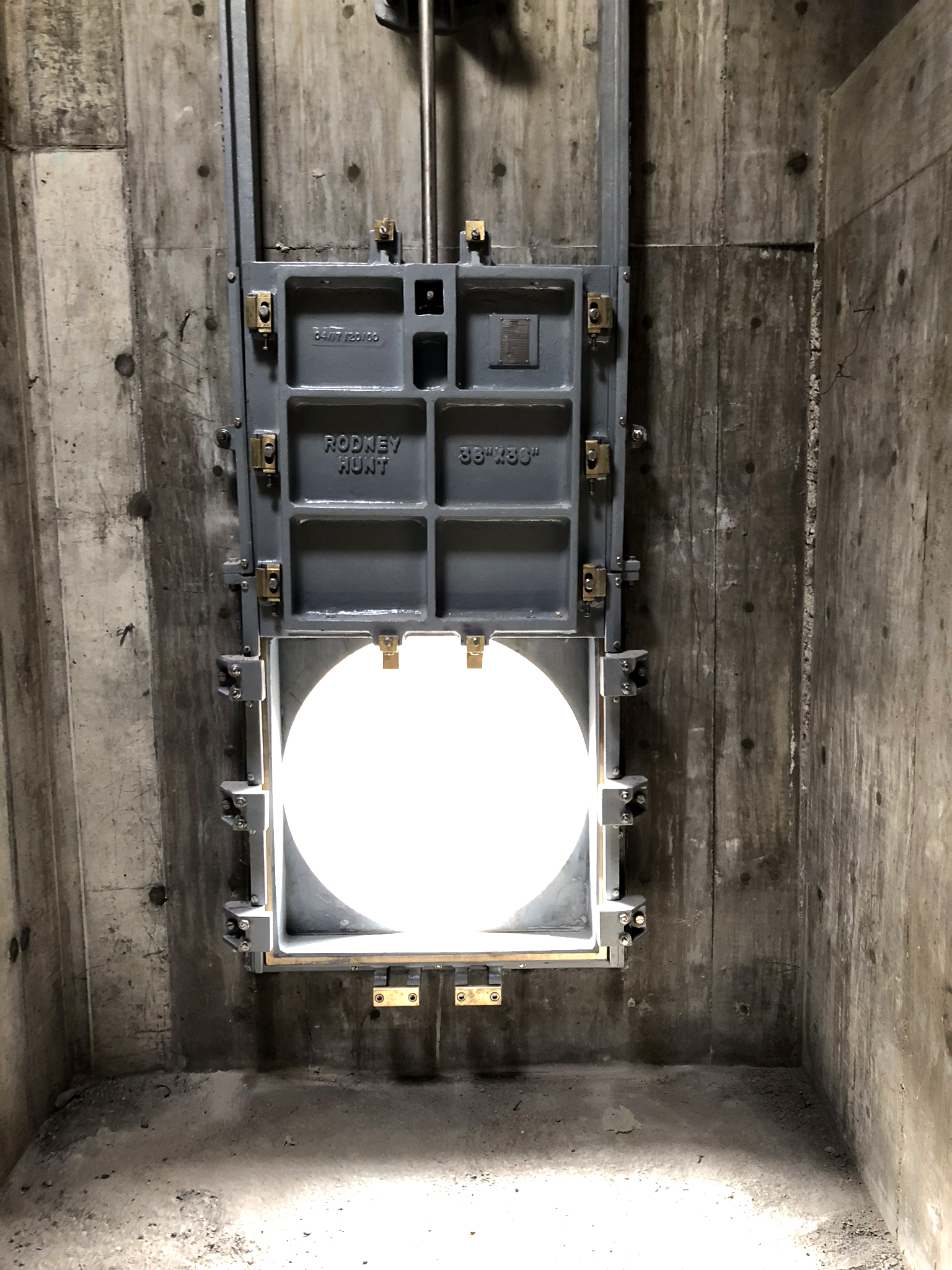 Penstock opening