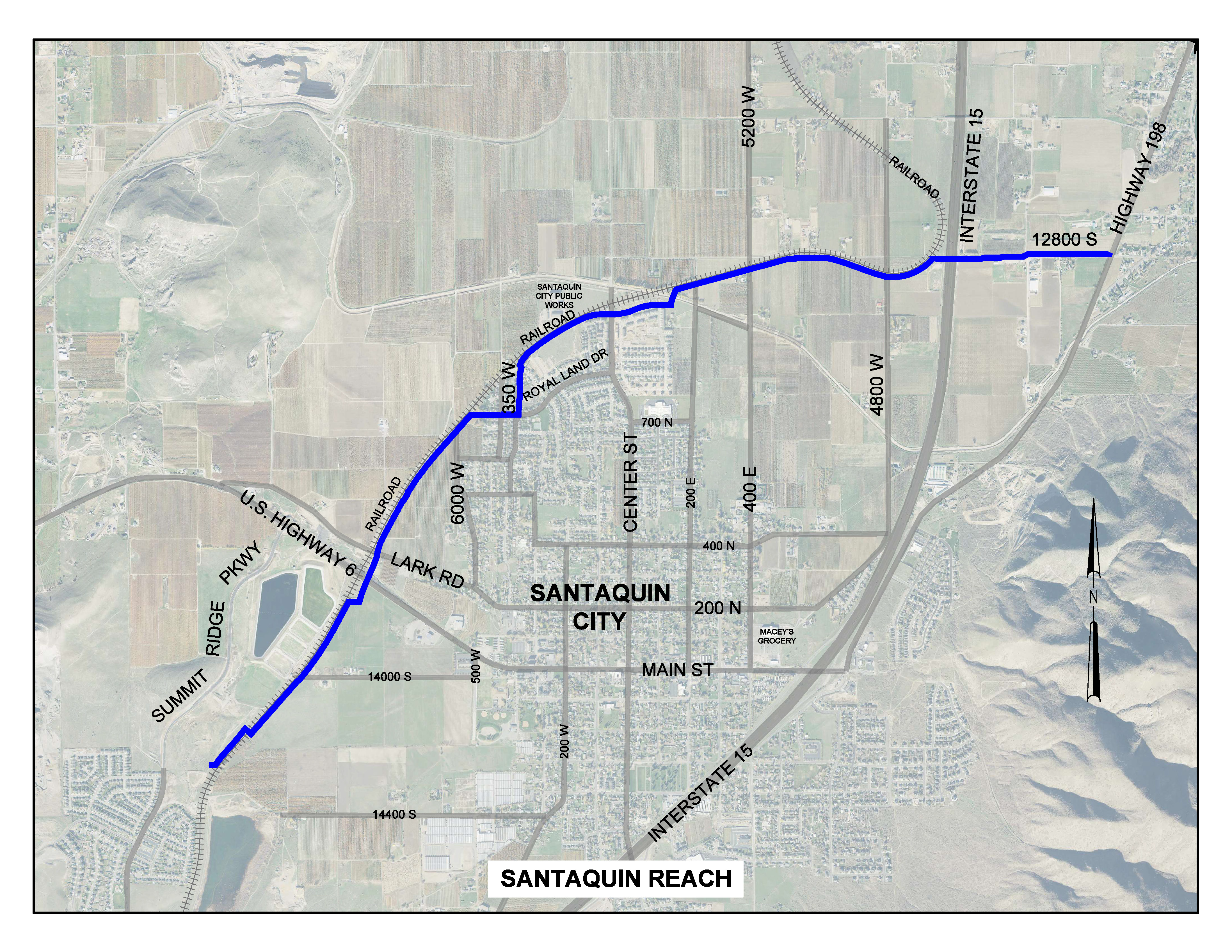 Spanish Fork Santaquin Pipeline - Santaquin Reach